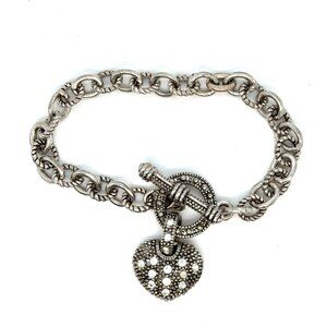 Cz‎ Toggle Heart Bracelet (c)